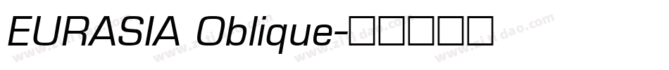 EURASIA Oblique字体转换